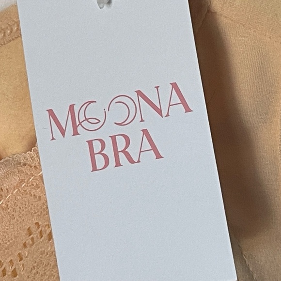 Moona Bra Nude Front Closure Comfort Bra NWT XL Cotton Blend - Picture 2 of 5